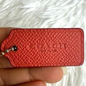 1.5" COACH  Fob Bag Charm Hang tag Hangtag